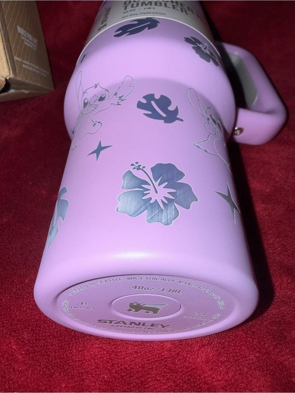 Stanley x Stitch Lavender Floral H2.0  Quencher Tumbler 40oz. - New - Picture 4 of 4